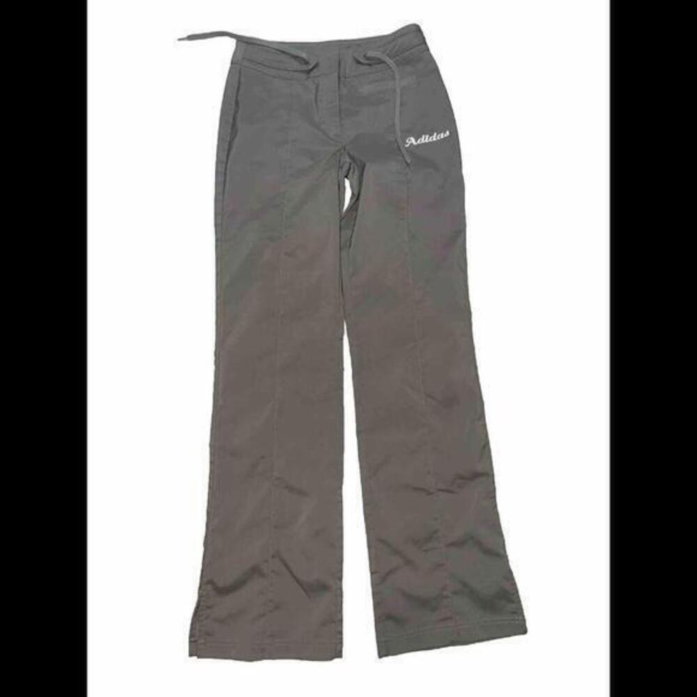 Adidas Pants Women XS Brown Chino Flat Front Climalite Golf Slacks‎ Performance